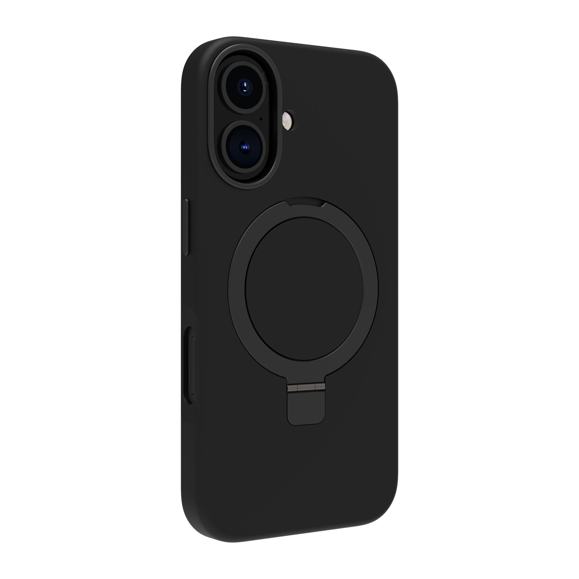 dbramante1928 Roskilde MS Kick ICON Backcover – für Apple iPhone 16, MagSafe, mit Ständer, Schwarz