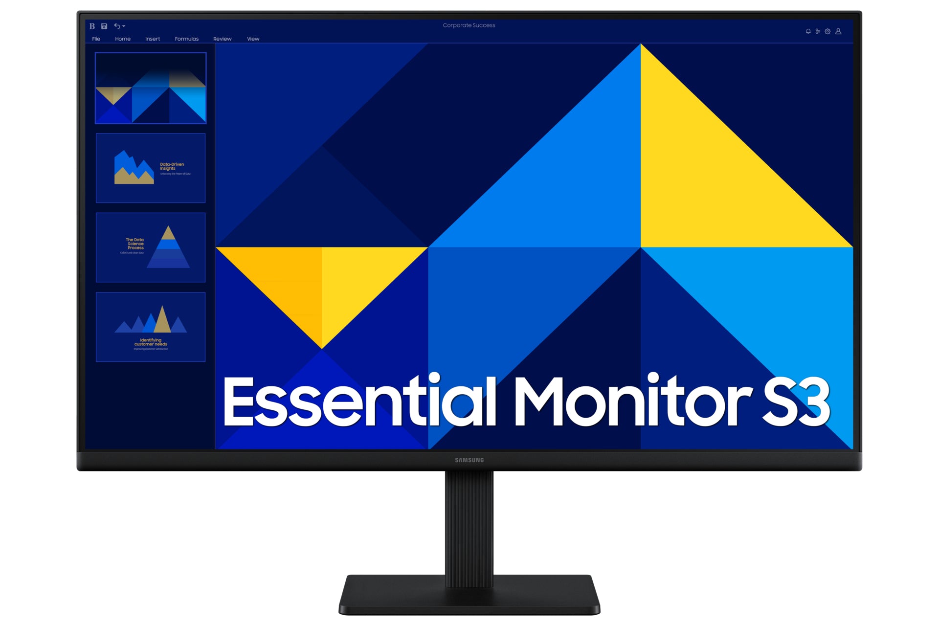 Samsung LS27D300GAUXEN – Monitor, 27", 1920 × 1080 (Full HD), IPS, 100 Hz, 250 cd/m², VESA 100 × 100, Schwarz