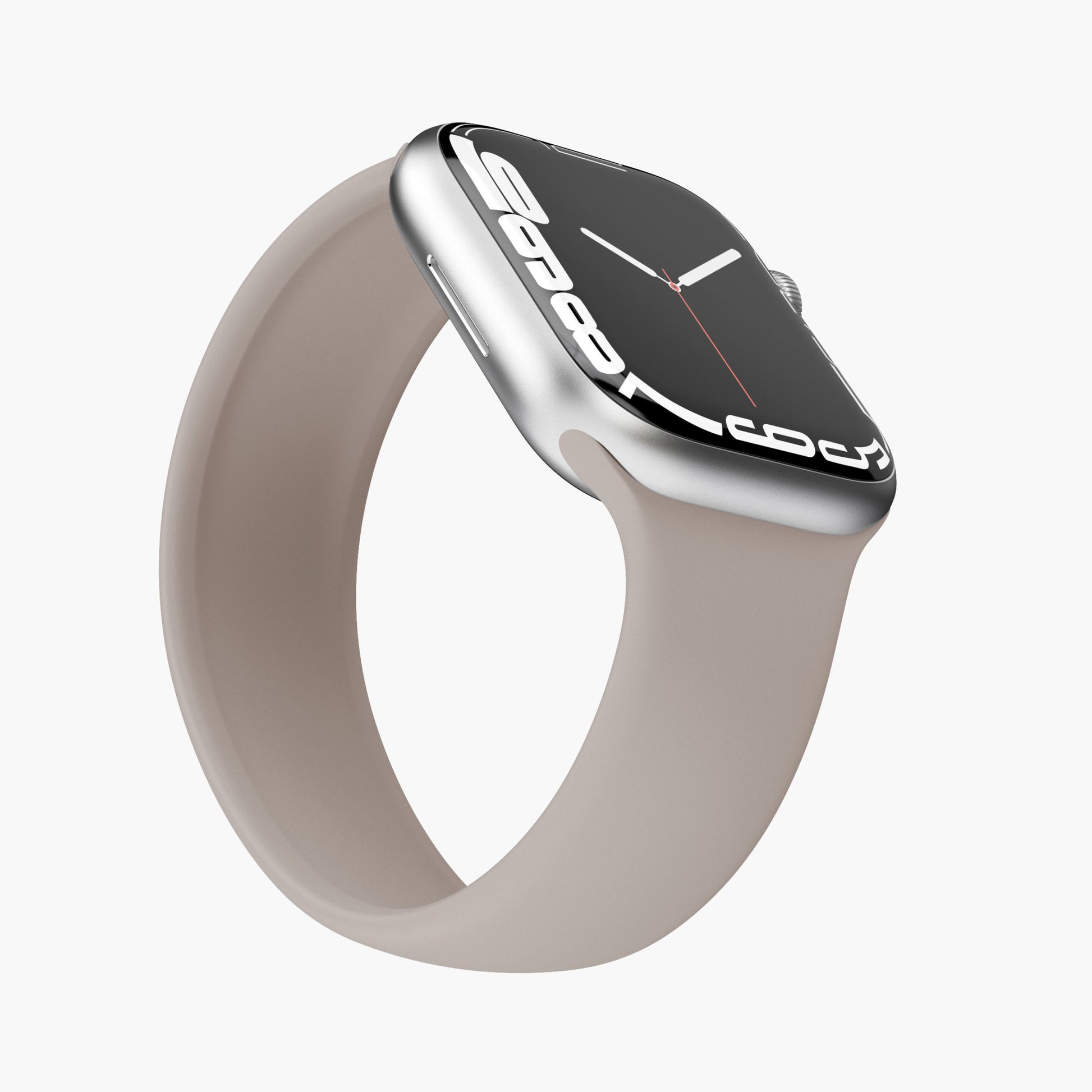 Vonmählen Solo Loop 2 – Armband – für Apple Watch (diverse Grössen), Creme, L, Silikon