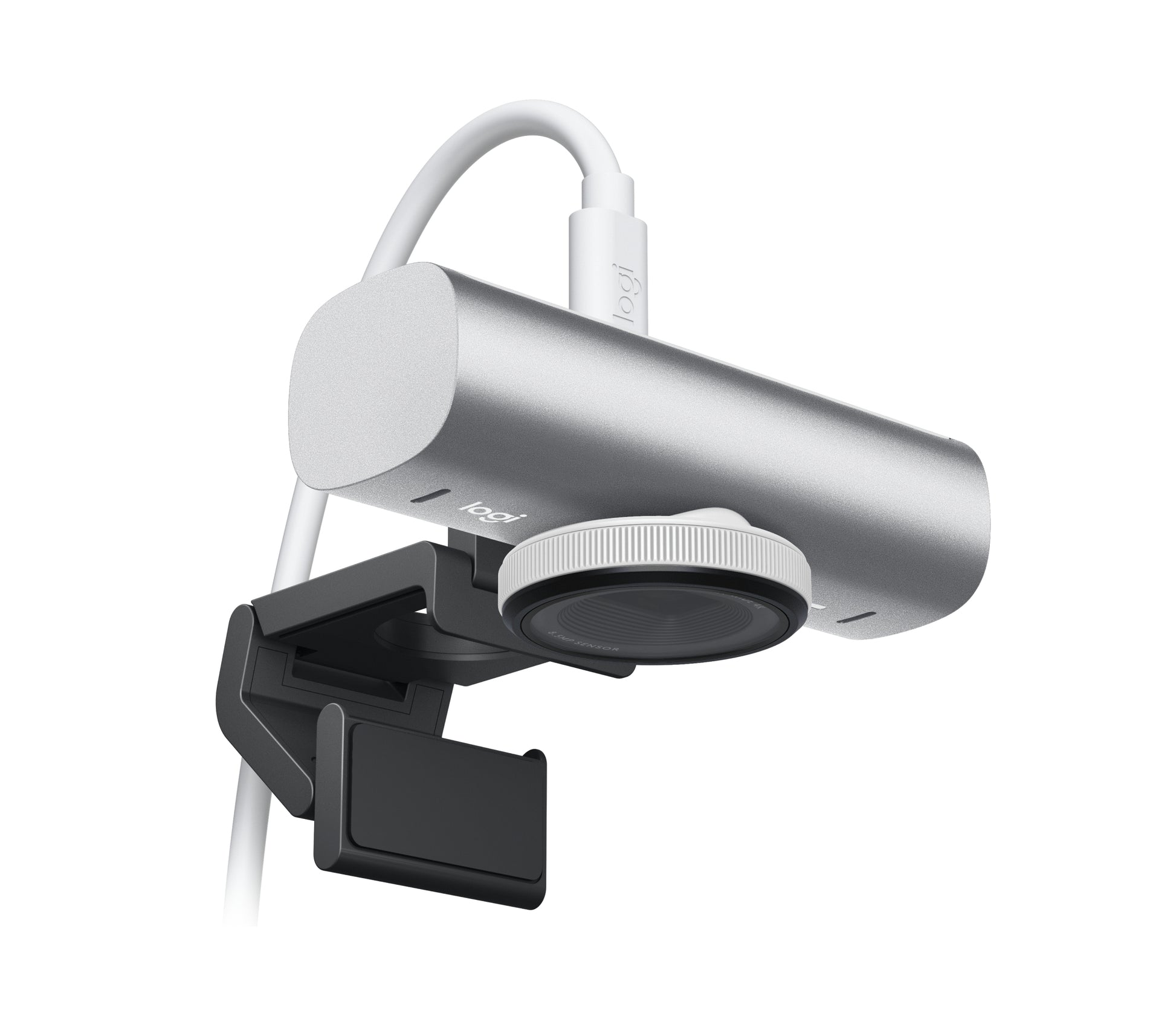 Logitech MX Brio Webcam – 4K Ultra HD, 30 fps, Autofokus, USB 3.0, Sichtschutz – Grau
