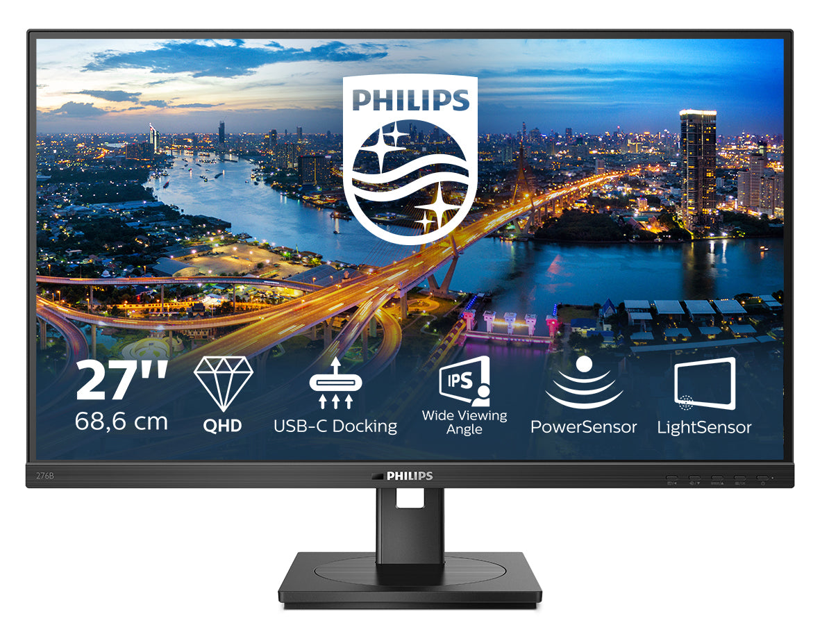 Philips 276B1/00 – 27", 2560 × 1440 (WQHD), IPS, USB-C 90 W, LAN