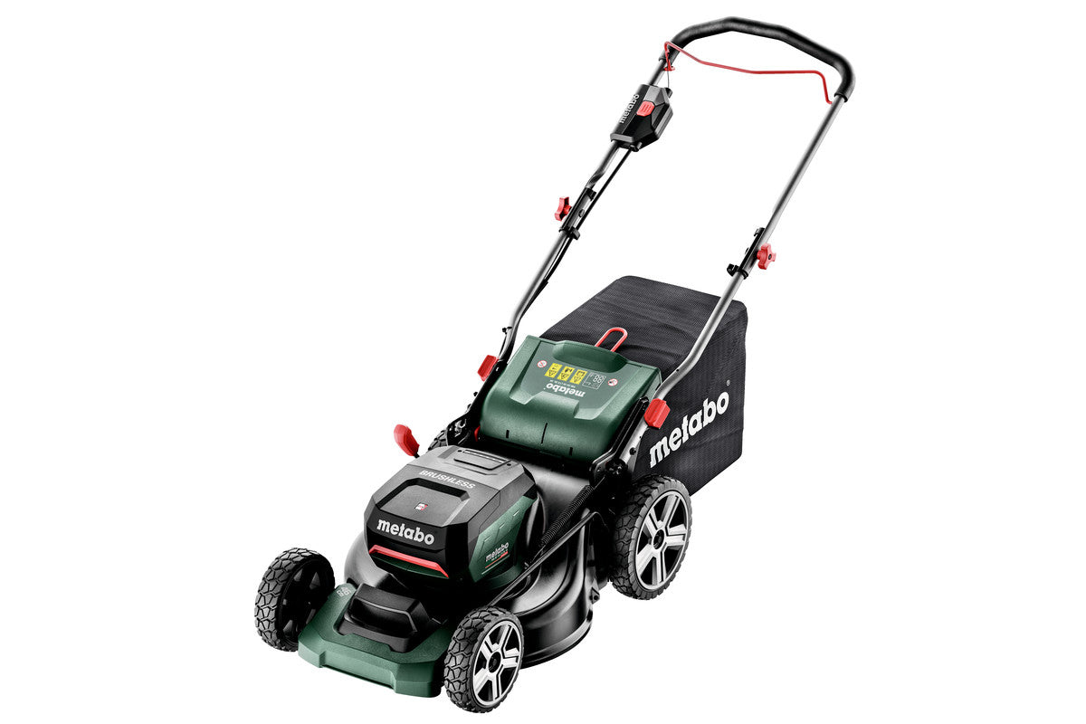 Metabo RM 36-18 LTX BL 46 Akkurasenmäher, bürstenlos – 18 V – 460 mm – 55 l – 2×5,2 Ah & Ladegerät – CAS