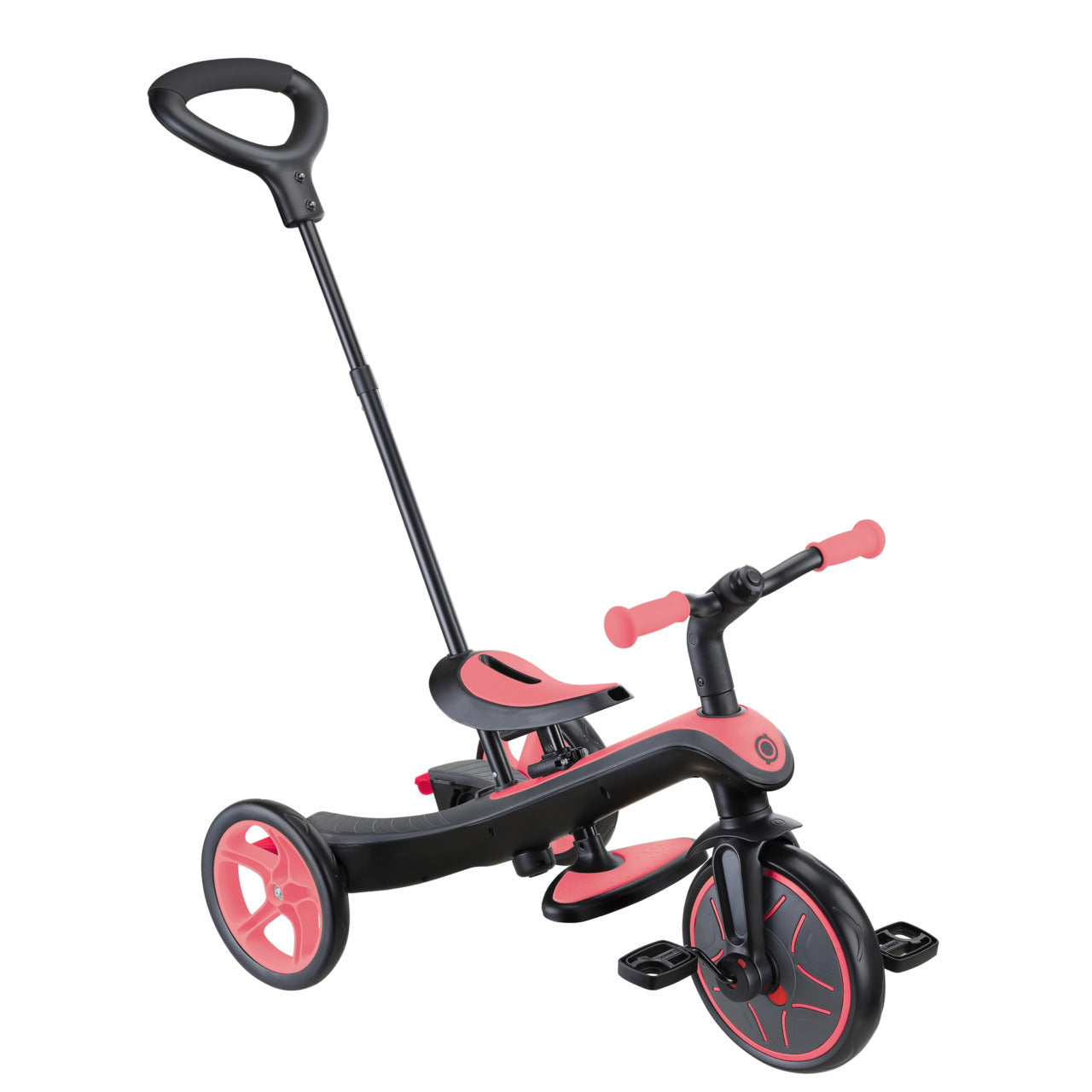 Globber Explorer 4 in 1 Dreirad – Schiebestange, verstellbarer Sitz – ab 10 Monaten – Rosa