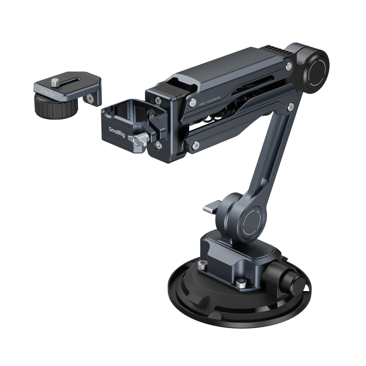 SmallRig 5123 Saugnapf-Halterung – für DJI Osmo Pocket 3, GoPro HERO13, Insta360 X4 – Schwarz