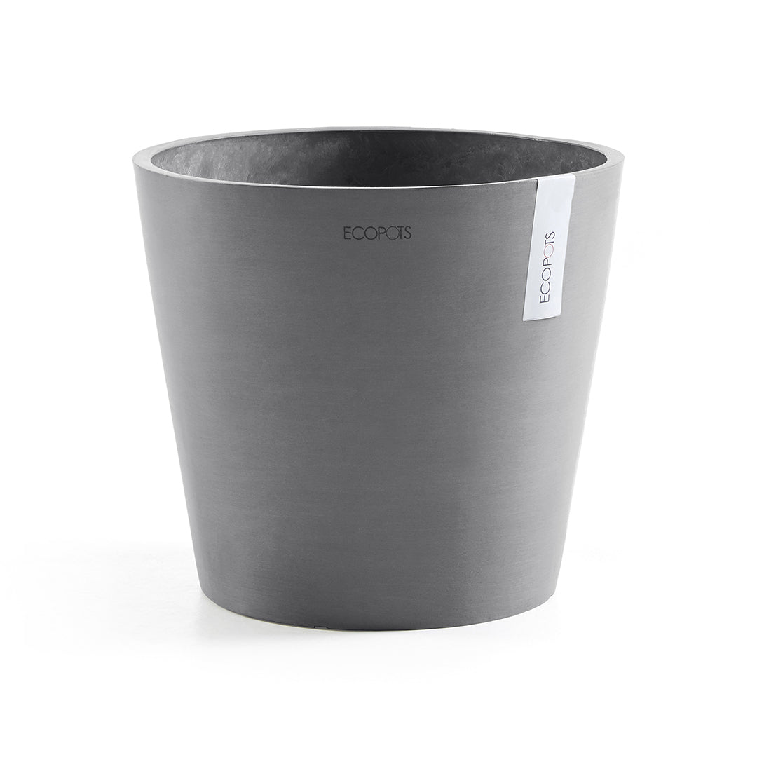 Ecopots Pflanzentopf – Ø 30 × 26,3 cm – Kunststoff, Taupe