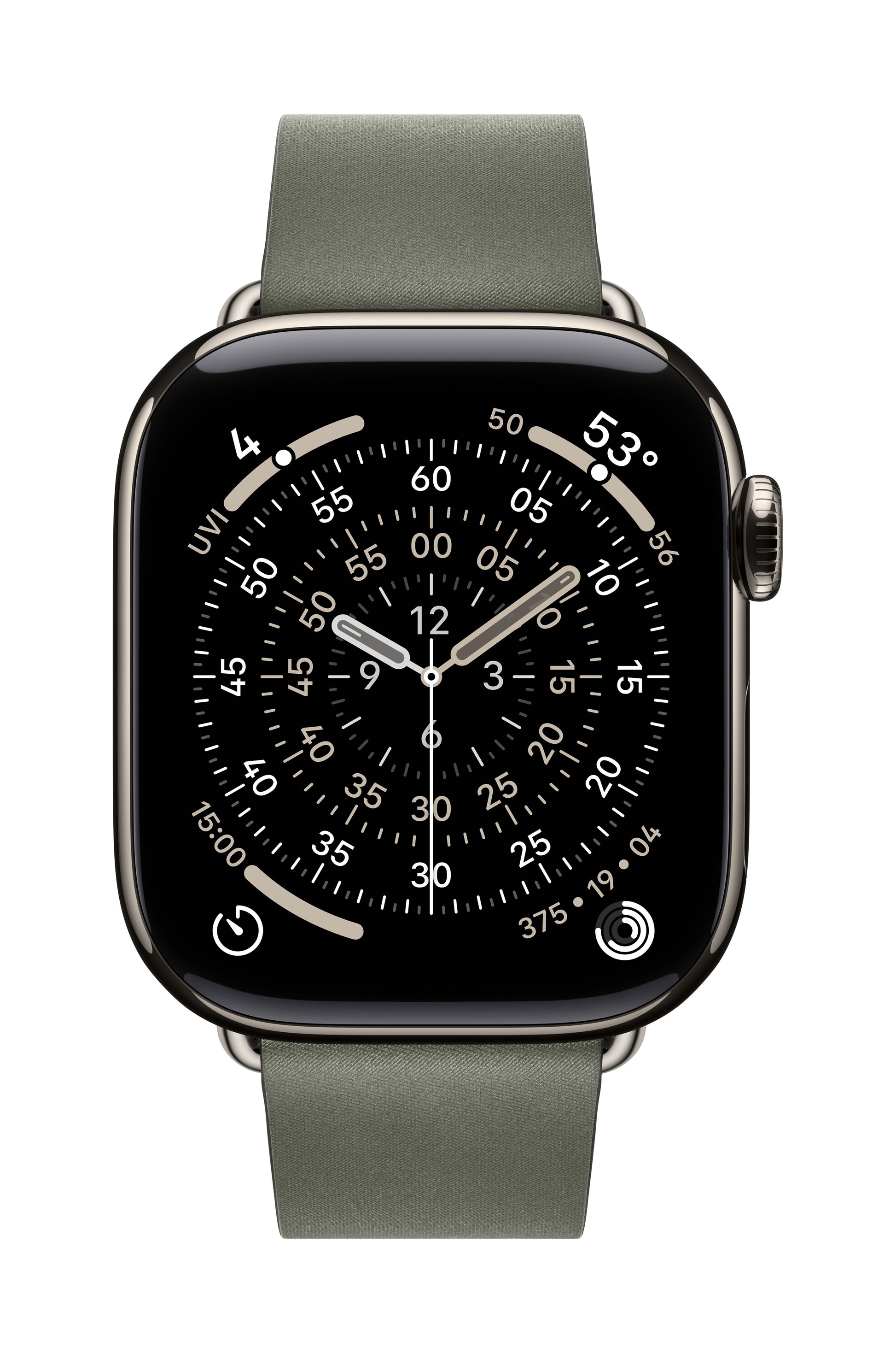 Apple Modernes Armband, Salbeigrau, M, für Apple Watch