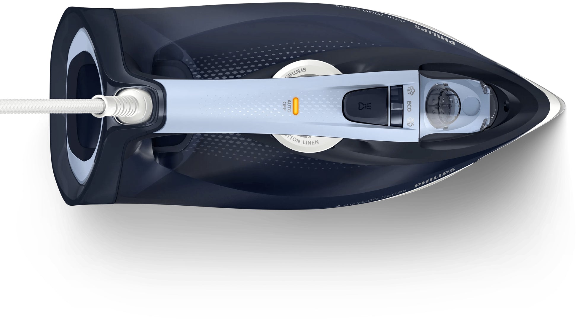 Philips Trocken- & Dampfbügeleisen DST7030/20 – SteamGlide Plus-Sohle, 250 g/min Dampfstoß, 2800 W, Blau