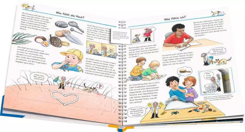 Ravensburger Buch – WWW: Experimentieren mit allen Sinnen, Spiralbindung, 16 Seiten, Deutsch, ab 4 Jahren