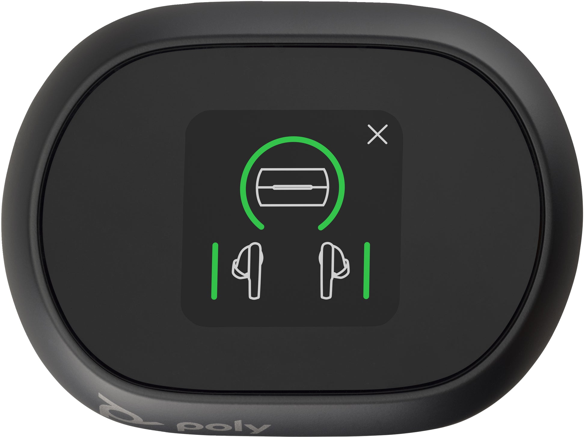 Poly EE 60+ UC – True Wireless In-Ear Kopfhörer – Bluetooth, Touch-Bedienung, Ladecase mit USB-C – Schwarz