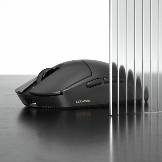 COUGAR Gaming COUGAR Revenger Pro 4K – Gaming-Maus – Kabellos (2,4 GHz), 26000 DPI, beidhändig, Schwarz