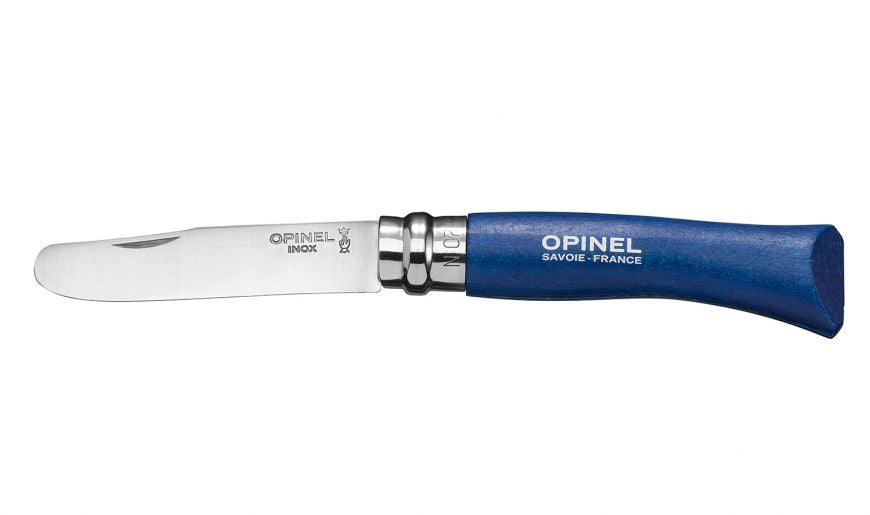 Opinel N°07 Mein Erster – Klappmesser 80 mm, Holzgriff, Blau