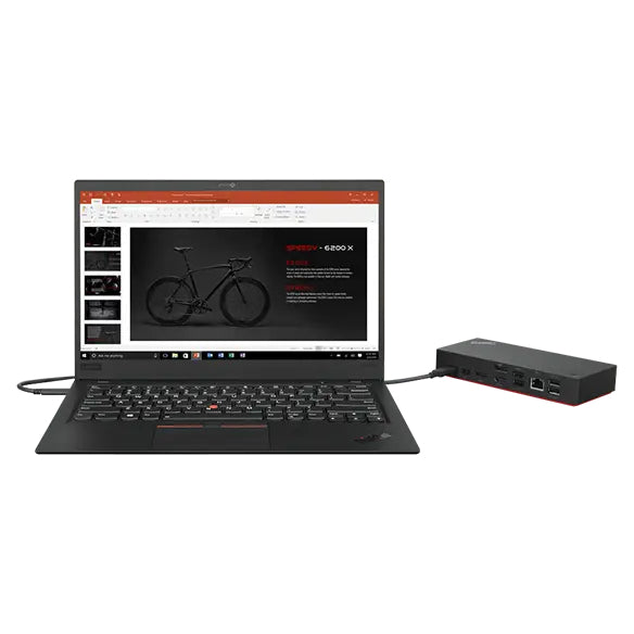 Lenovo Dockingstation – USB-C, 2× DP, 1× HDMI, 5× USB-A, 100 W PD, GbE, 3,5 mm Audio