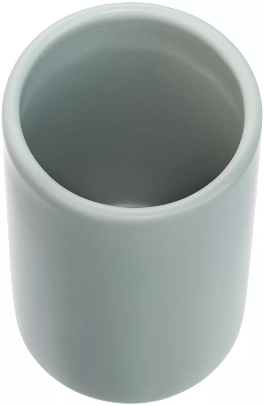 Diaqua Zahnputzbecher Zylo – Ø7,2×11 cm, Keramik, Salbei