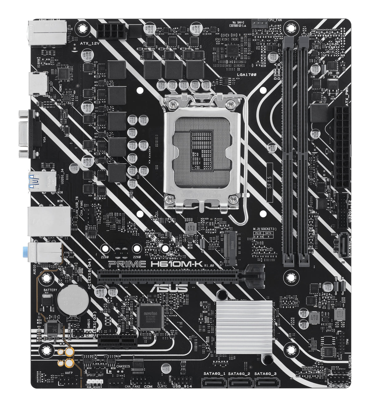 ASUS PRIME H610M-K – Mainboard – LGA 1700, Intel H610, mATX, DDR5