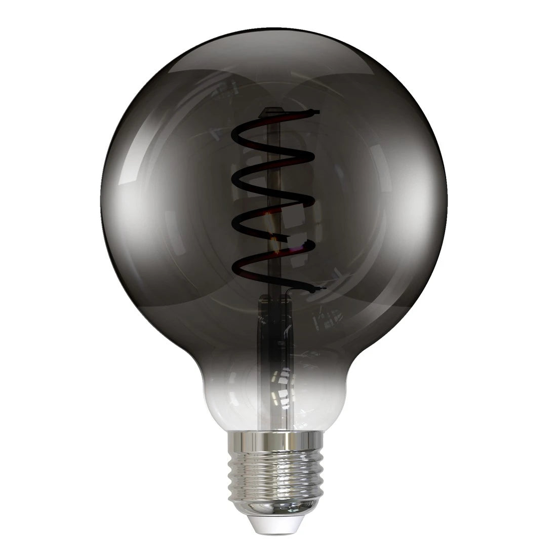 Hama LED-Leuchtmittel E27 G95 – Extra Warmweiss 1800 K, 100 lm, 4 W – IP20 – 1 Stk. – Geräuchert
