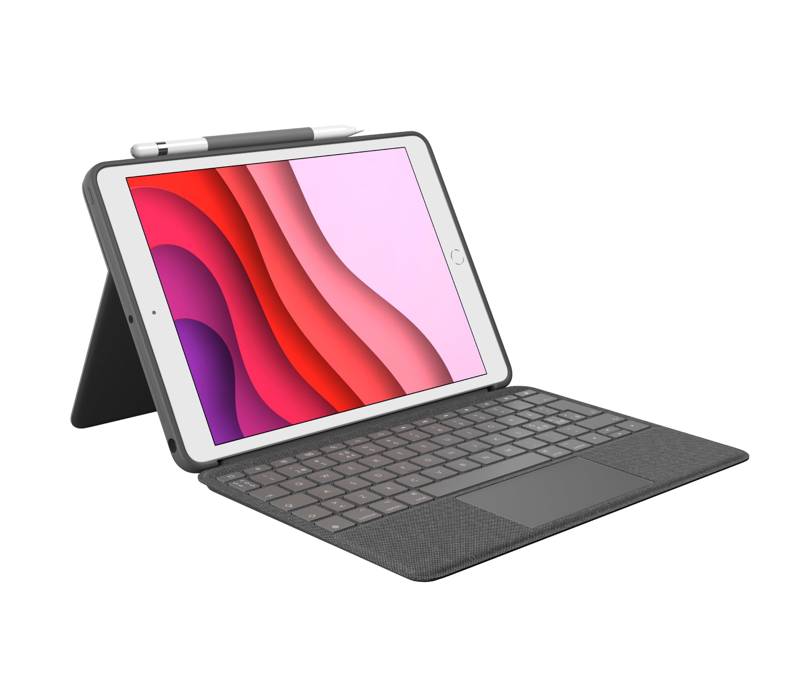 Logitech Combo Touch – Tastatur mit Touchpad, Grau