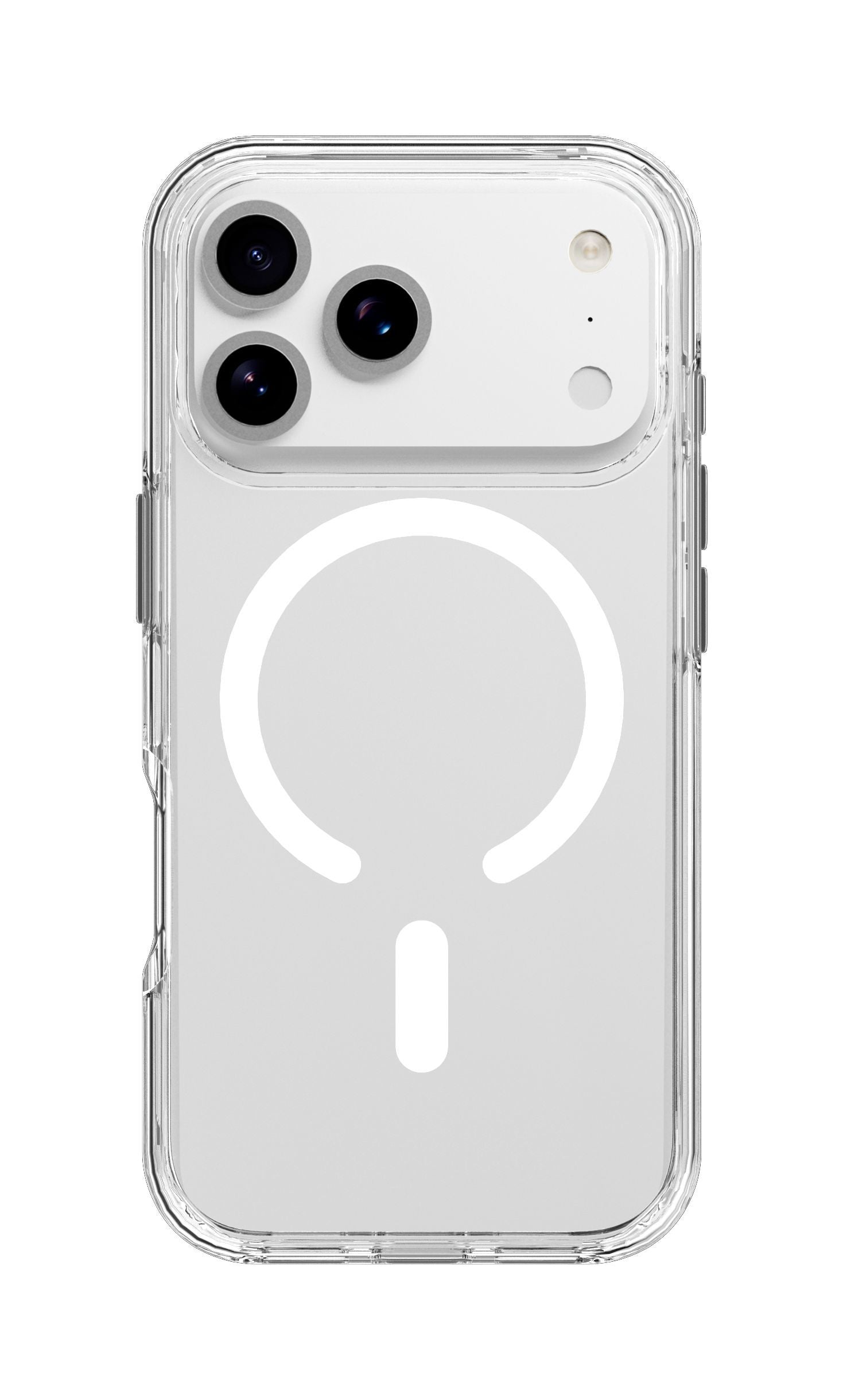 Cellularline Backcover – für Apple iPhone 17 Pro – transparent – Kunstleder, MagSafe-kompatibel