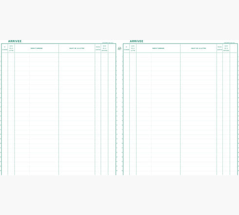 Exacompta Register 'Posteingangsbuch' – 320 × 270 mm – 80 Seiten, 110 g/m², nummeriert