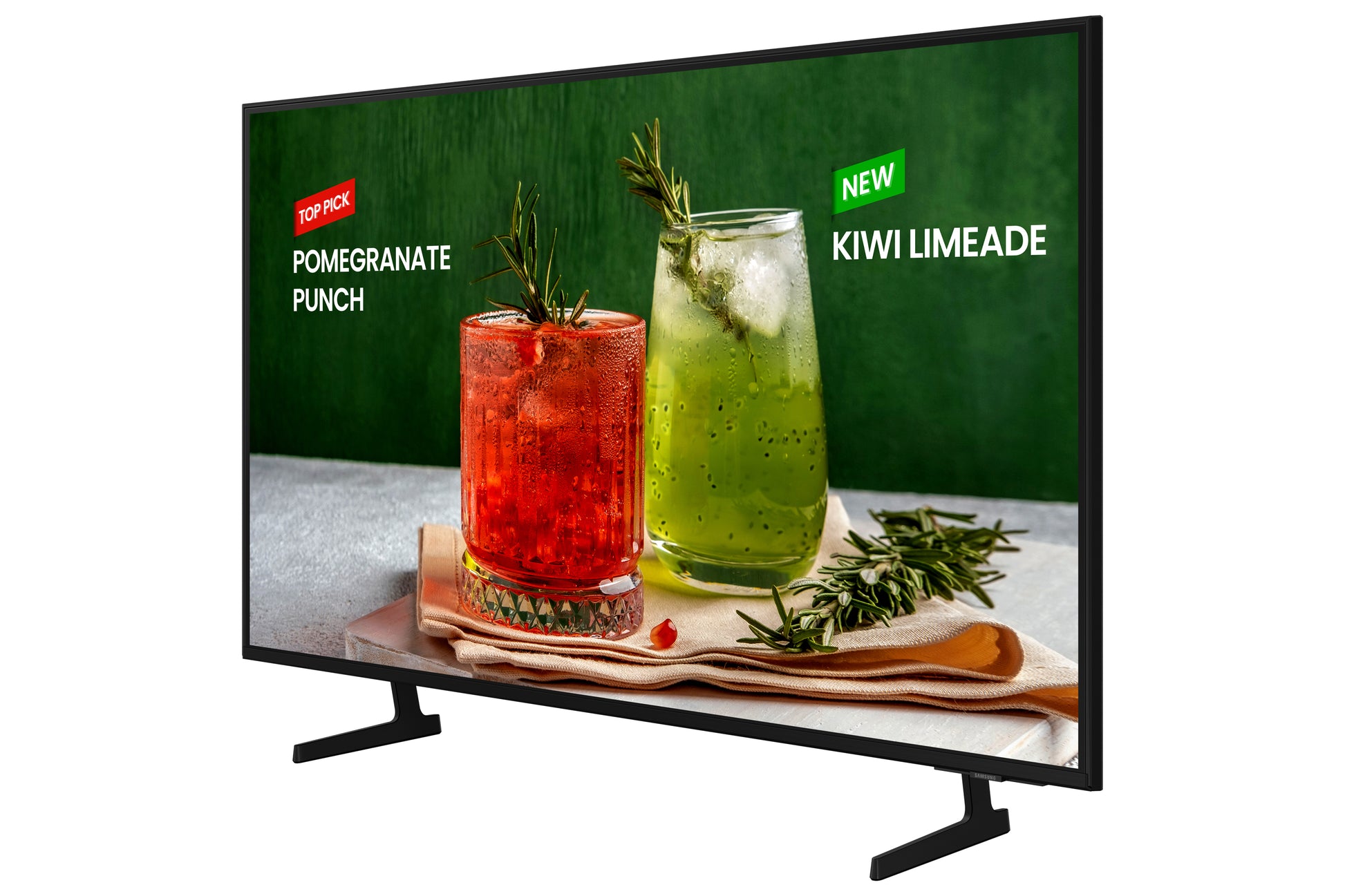 Samsung BE43D – Kommerzieller Display-TV, 43", Ultra HD 4K, 250 cd/m², 16/7, Tizen