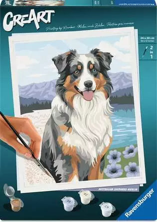 Ravensburger CreArt – Malen-nach-Zahlen-Set – Shepherd – 24 × 30 cm – ab 12 Jahren