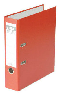 Elba Rado Brillant Ringbuch – 2-O-Ring – für A4 – Rückenbreite 8 cm – Rot