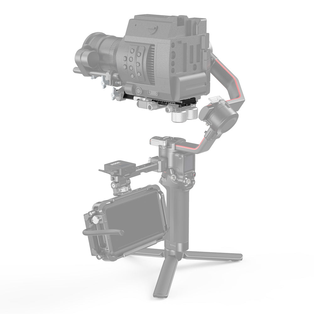 SmallRig Erweiterungsplatte 3031B – 168 × 49,5 × 12 mm, Aluminiumlegierung – für RS 2, Ronin-S, RS 3 und andere