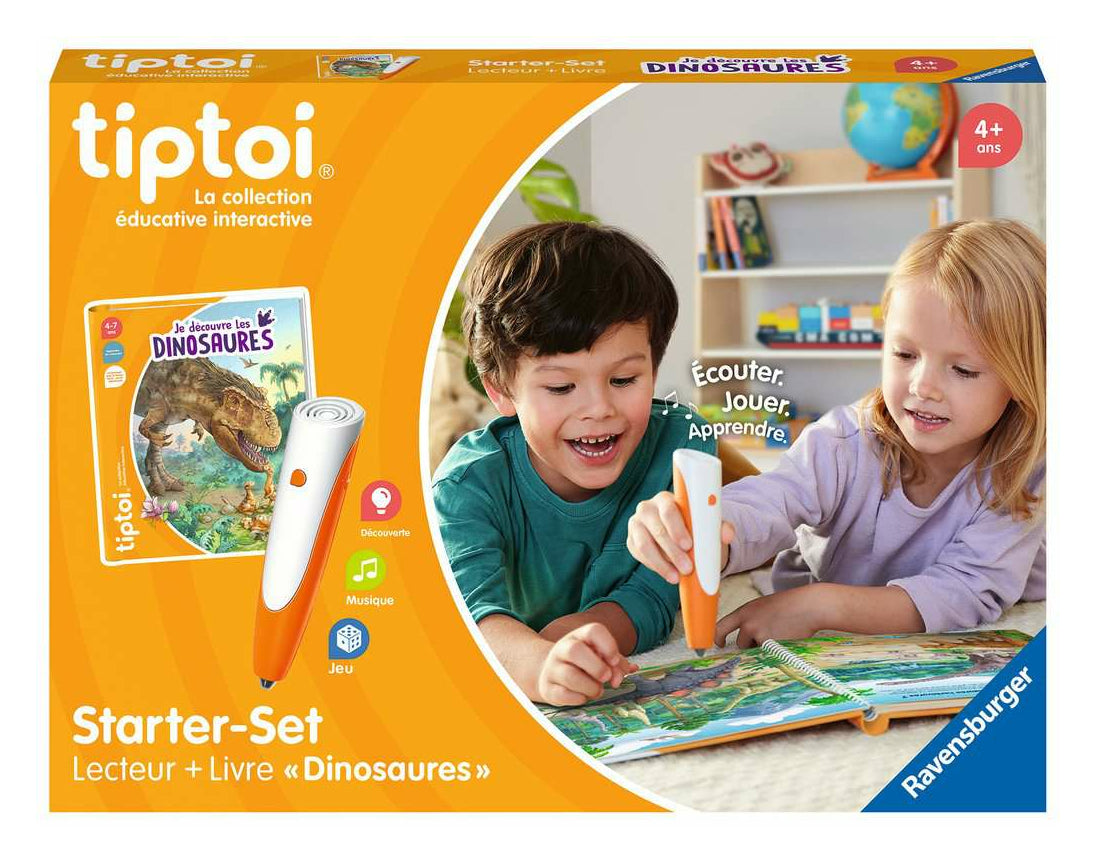 tiptoi Les dinosaures Starter – Lernspiel, 1 Spieler, ab 4 J., FR
