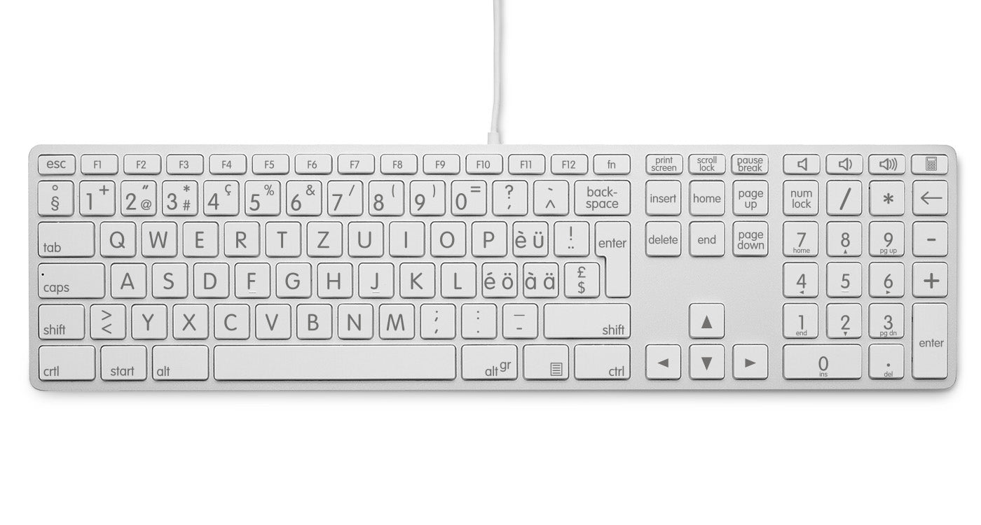 LMP Tastatur, kabelgebunden (USB-A), CH-Layout (DE-CH), Fullsize (mit Ziffernblock) – für Windows-PC