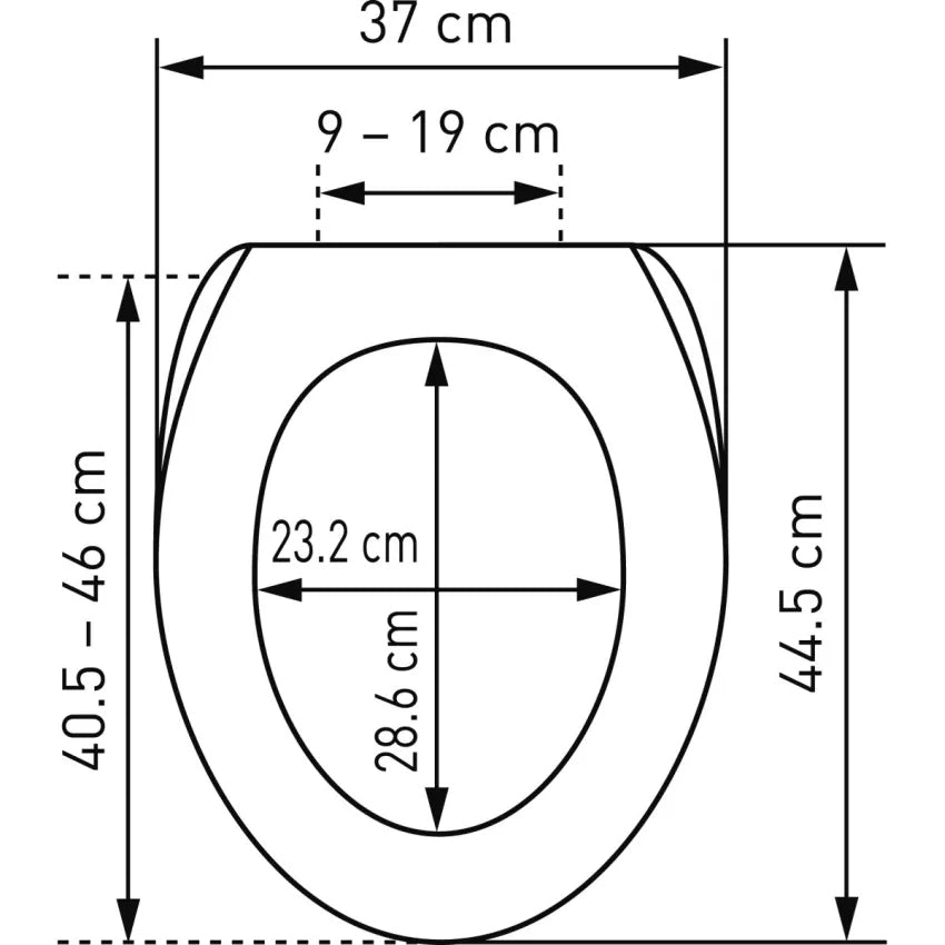 Diaqua Salvador – WC-Sitz – Polypropylen, weiss, mit Deckel, verlängert, 36,2 × 43,4 cm