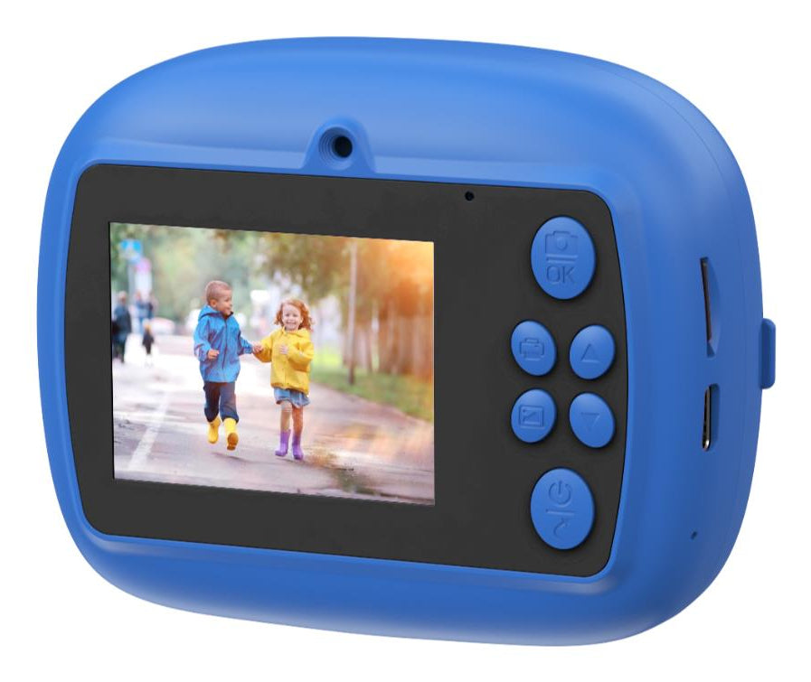 Celly KIDSCAMPRINT – Kompaktkamera, USB-C, 1300 mAh Akku, Blau