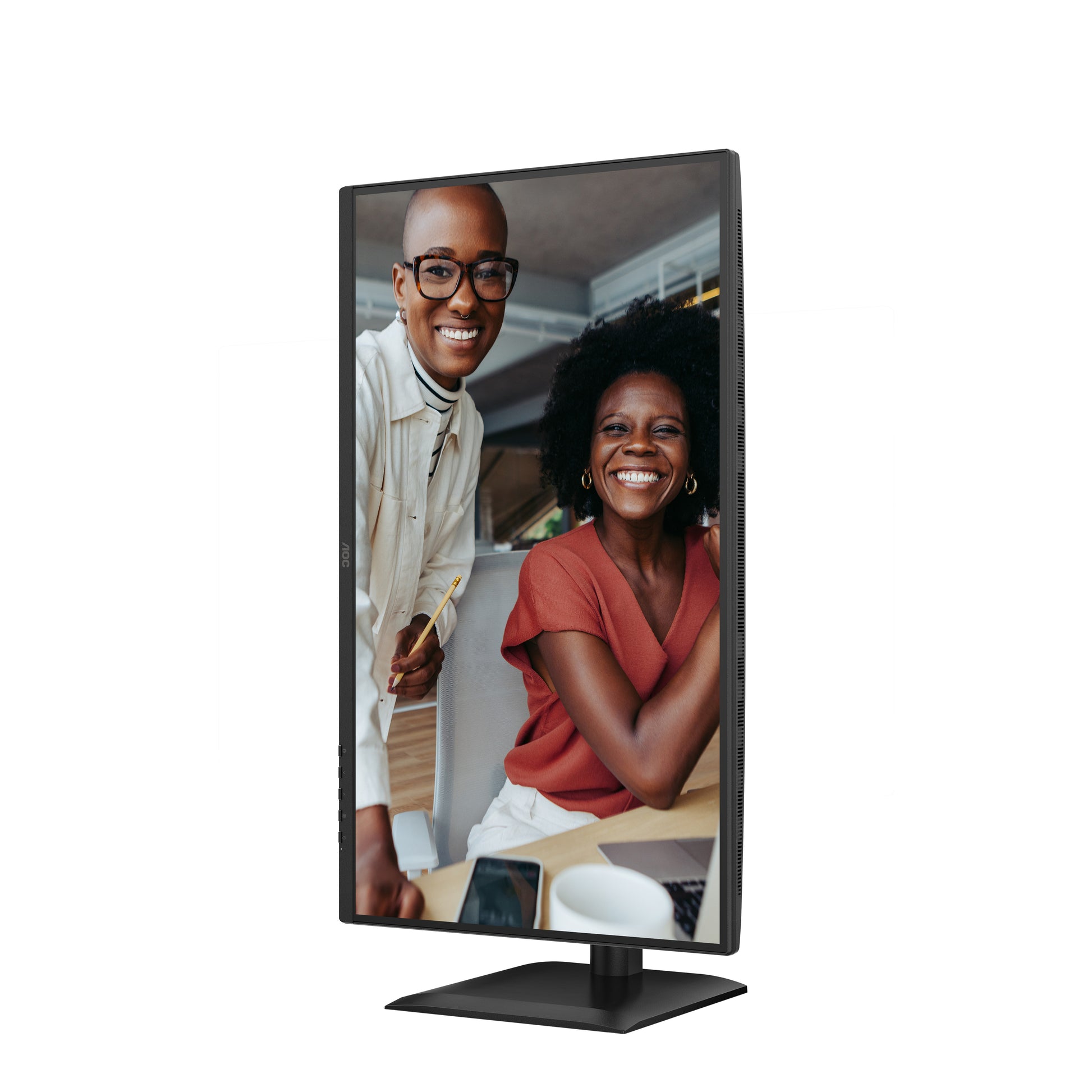 AOC 27E4U – Monitor, 27", IPS, 120 Hz, 300 cd/m², USB-Hub, Integrierte Lautsprecher, VESA 100 × 100, Schwarz