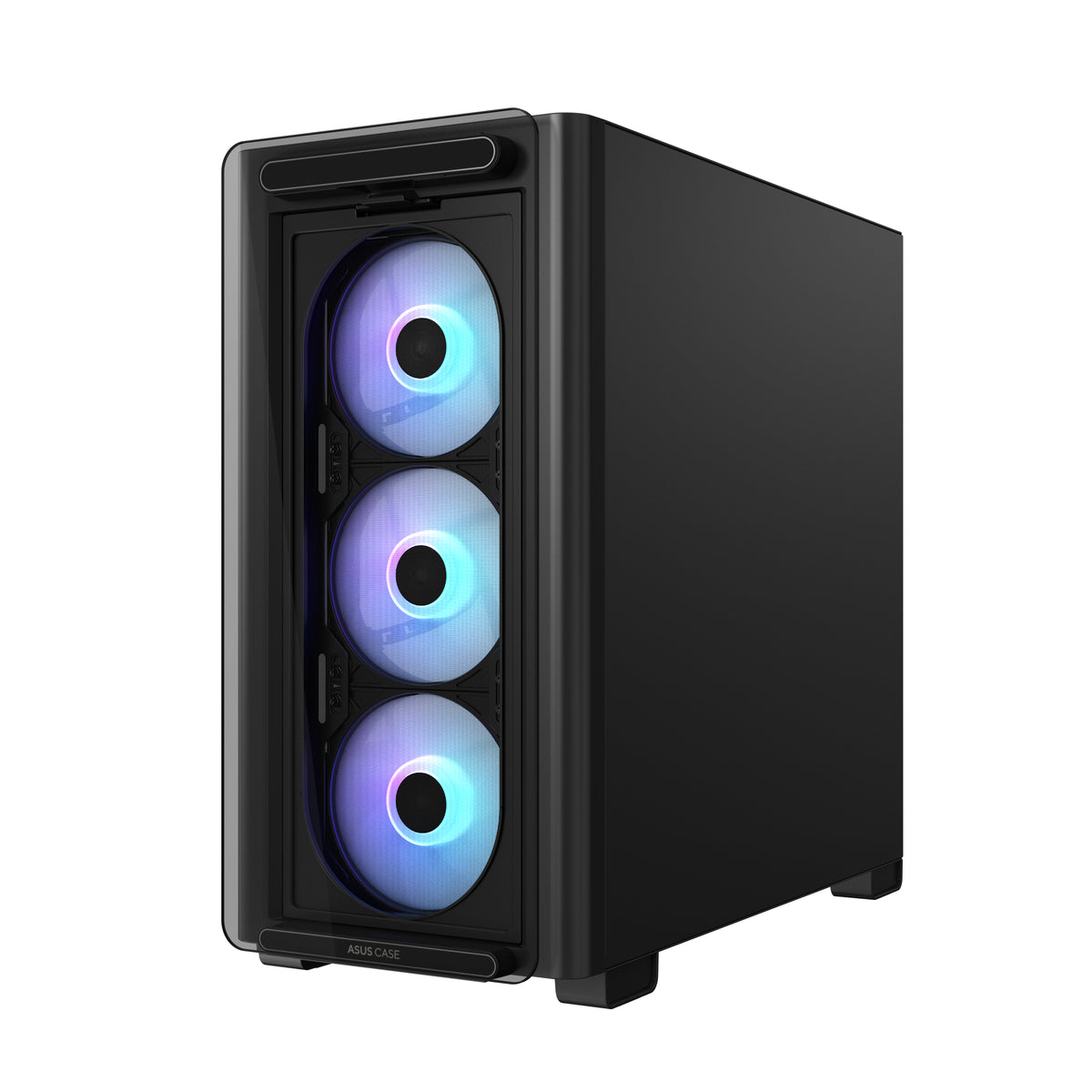 ASUS A23 PLUS TG – PC-Gehäuse – Micro-ATX/Mini-ITX, 7 Lüfterplätze, 3×2,5", 2×3,5", Sichtfenster, Schwarz