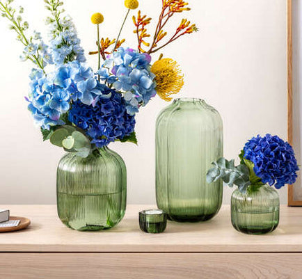 Villeroy & Boch Vase, Glas, Grün, 16 × 19 cm, spülmaschinenbeständig, 1 Stück – Fleur