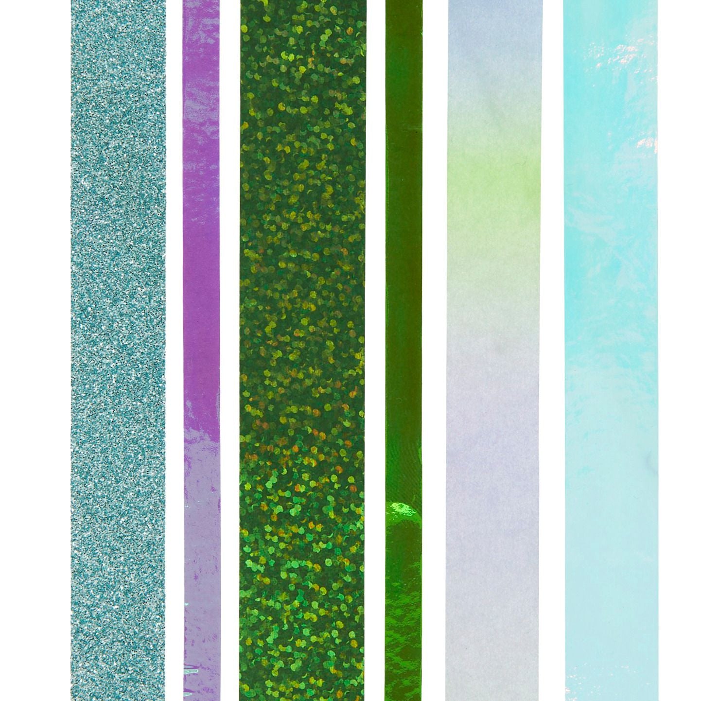 Rico Design Washi Tape Set – mehrfarbig, holografisch – 6 Rollen, Papier