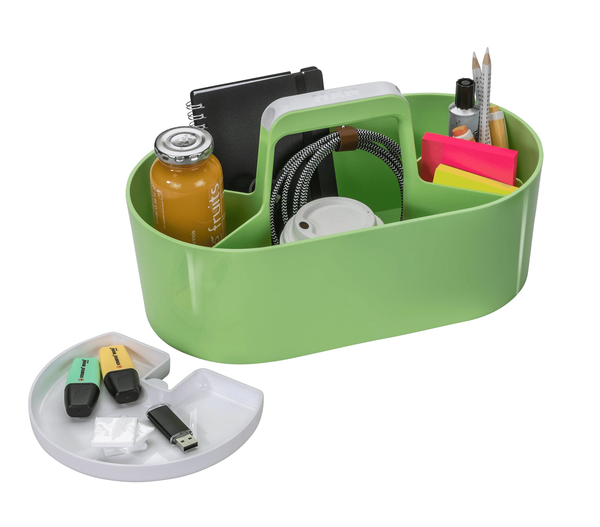 HAN Werkzeugkasten LOFT 1200-12 Aufbewahrungsbox – Hellgrün, ABS, B 340 × H 188 × T 187 mm