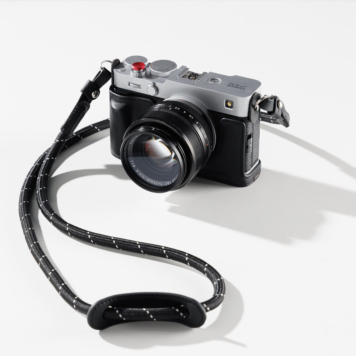 SmallRig 5450 Kamerahülle – Aluminium/Leder/Mikrofaser – für Fujifilm X-E5 – Schwarz