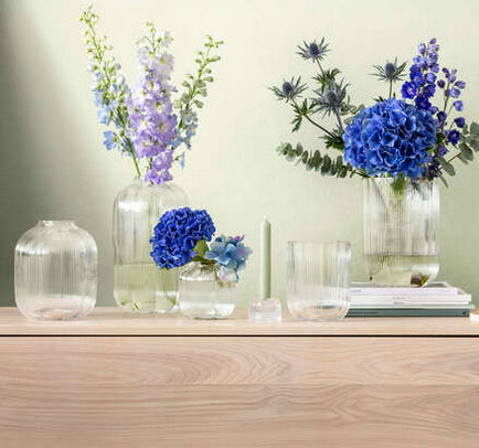 Villeroy & Boch Vase Fleur, Glas, Transparent, 22 cm