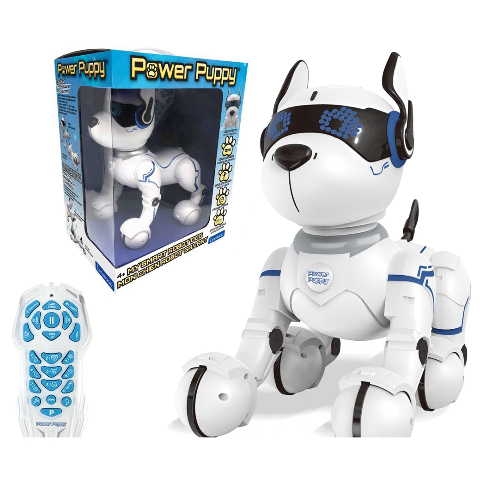 Lexibook Power Puppy Roboterhund – mit Fernbedienung, Licht und Sound – ab 4 J. – 16,0 × 25,7 × 28,0 cm