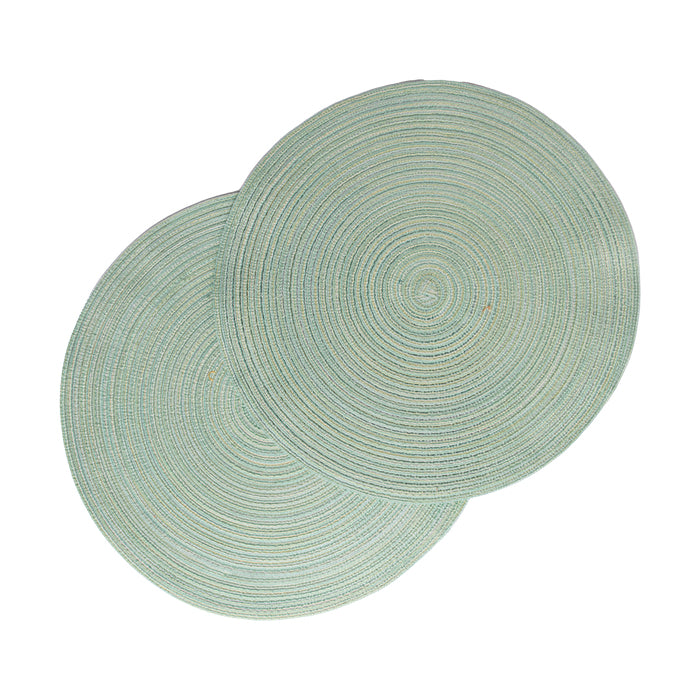 Pichler Textil Pichler Tischset – Ø 38 cm, 2er-Set, Polyester, Grün