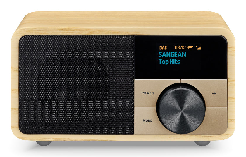 Sangean DDR-7 Natural Wood – DAB+/UKW-Tischradio, Bluetooth – Hellbraun