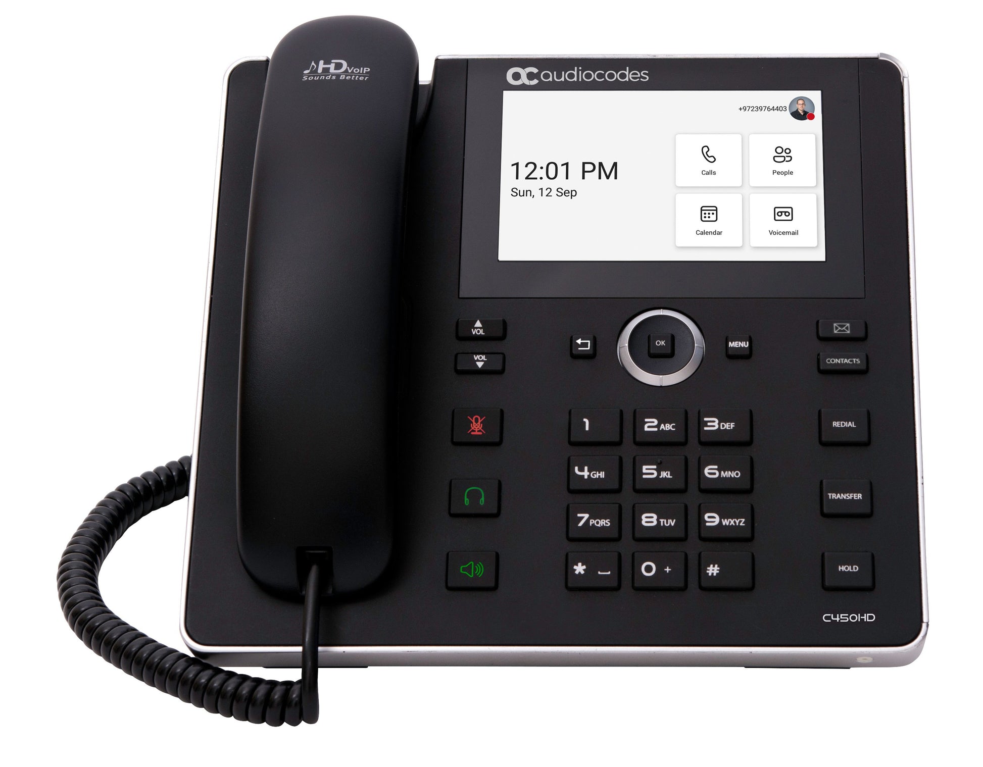 AudioCodes C450HD – PoE, Gigabit-Ethernet, externes Netzteil
