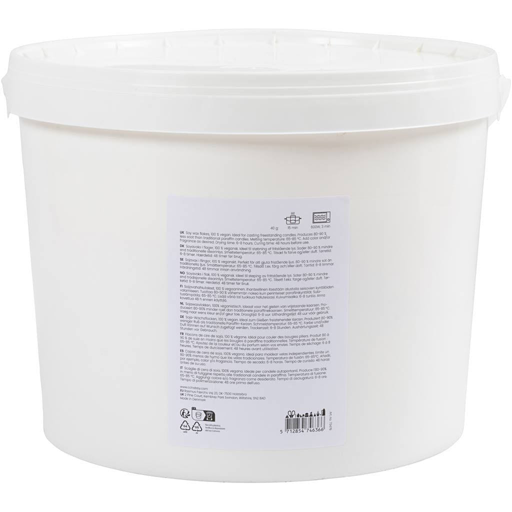 Creativ Company Wachs, Sojawachs, Creme, 5 kg, 1 Stk.