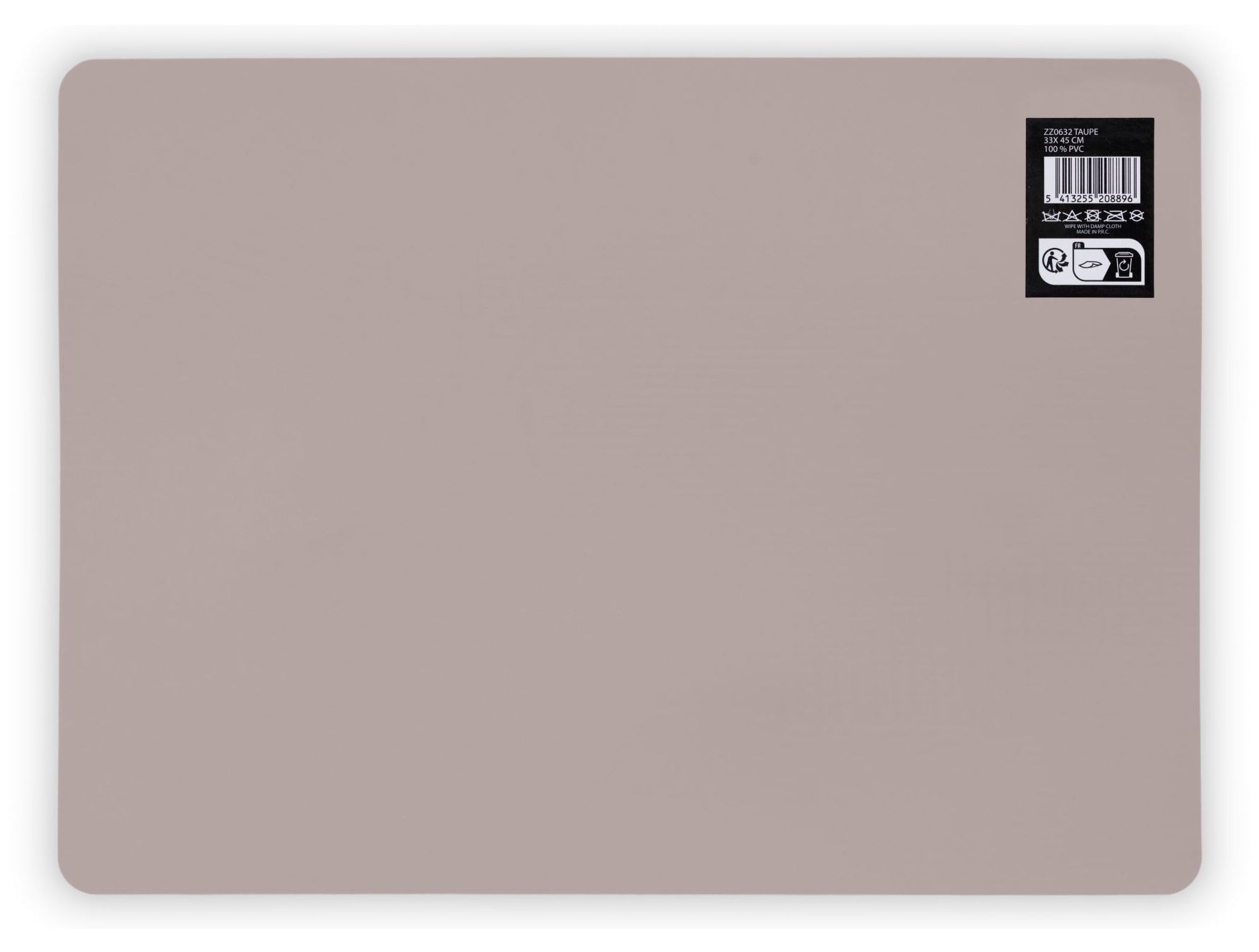 Tiseco Tischset – 33×45 cm, PVC, Taupe, RIBBO