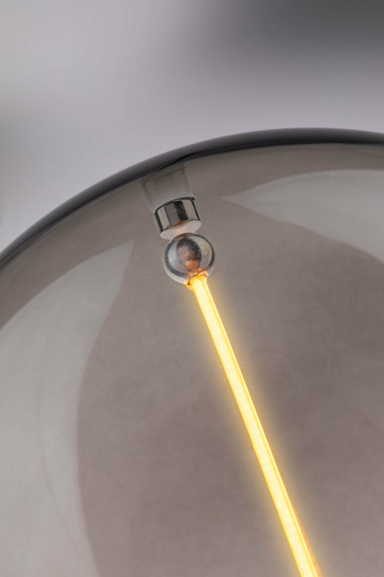 Paulmann LED-Leuchtmittel E27 A-Form – Warmweiss 1800 K, 90 lm, 2,8 W – IP20 – 1 Stk. – Grau, Glas