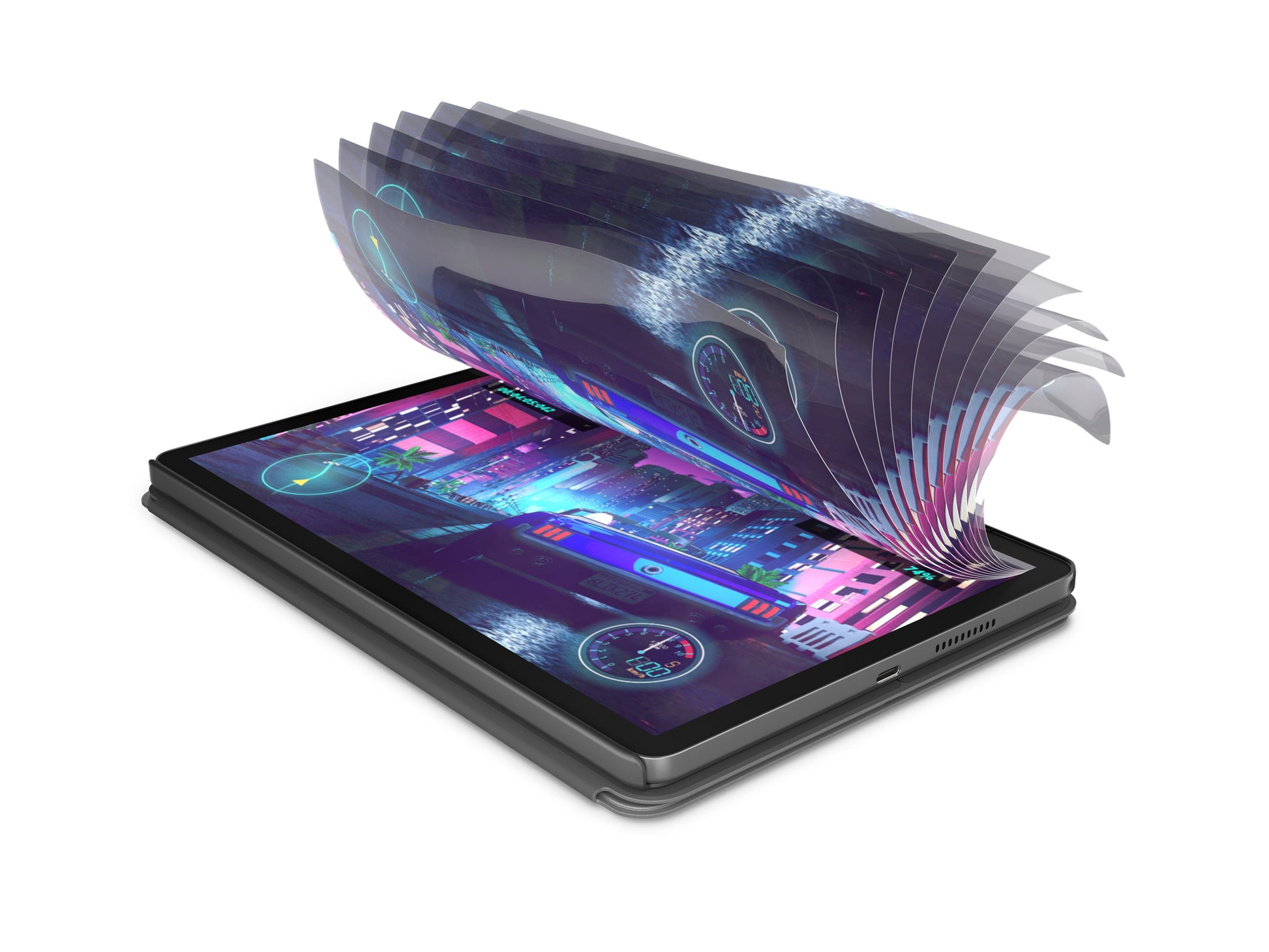 Lenovo Tab – 10,1", 128 GB, 4 GB RAM, WLAN, Android 14, Grau