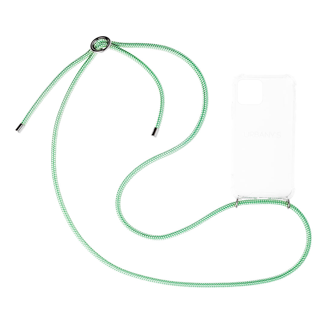 Urbany's Backcover – für Apple iPhone 16 Plus, Polypropylen, Granny Smith, mit Trageband