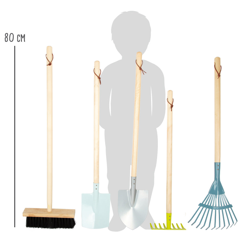 Small foot Werkzeugkoffer (Spielzeug) – 7-teilig – ab 3 Jahren – Metall, Holz – mehrfarbig