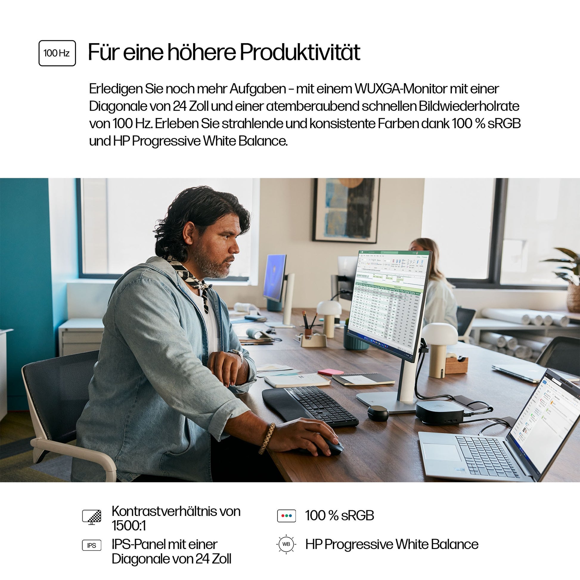 HP Serie 5 Pro 524pn – Monitor, 24" 1920 × 1200 (WUXGA)