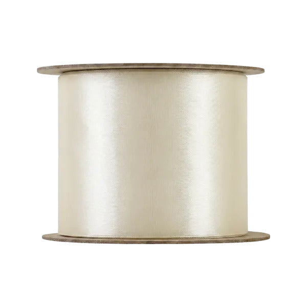 Blomus Geschenkband JUHLA, Satin, matt, Creme, 50 mm × 5 m, 1 Stk.