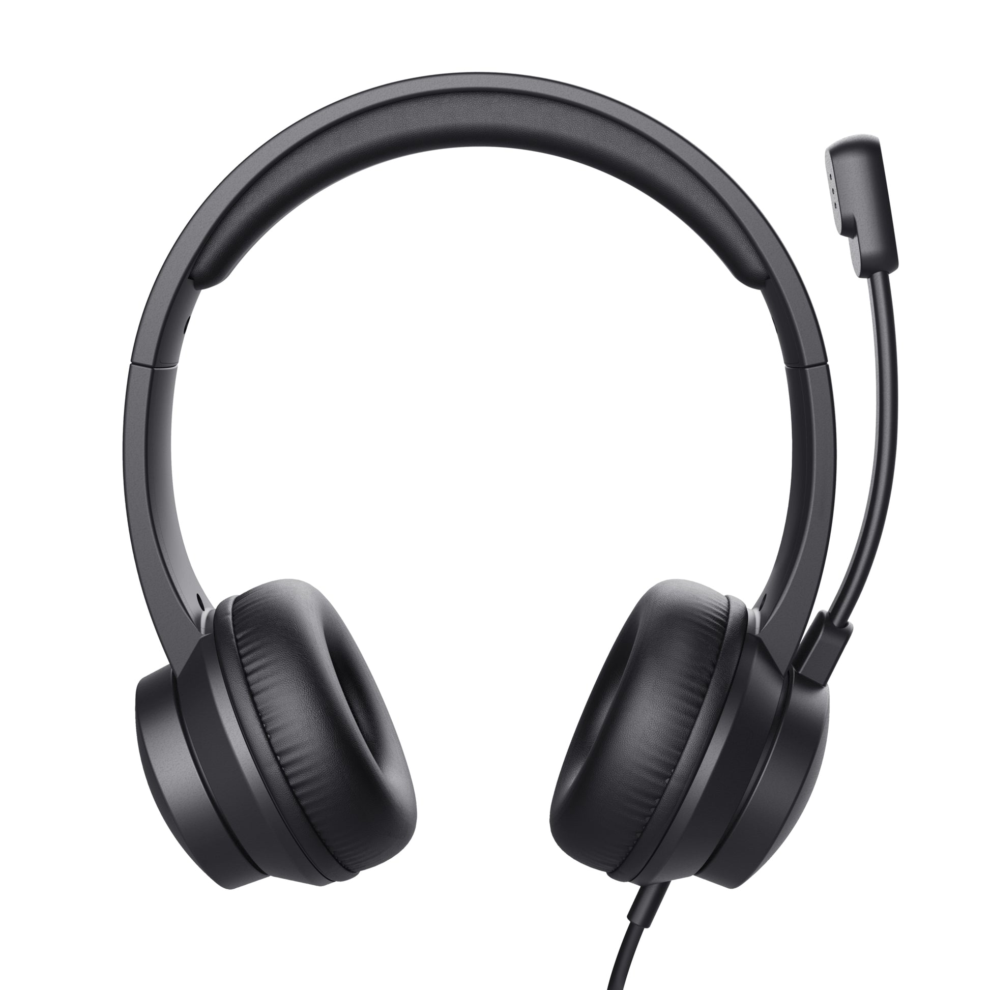 Trust Ayda – Duo Headset – USB‑A, wegklappbares Mikrofon – schwarz – für PC/Mac